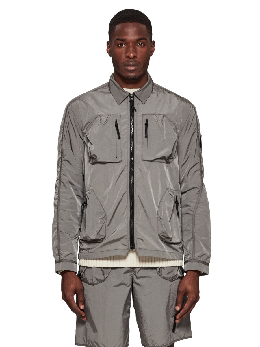 Men A-COLD-WALL Jackets | Branding Nylon Overshirt