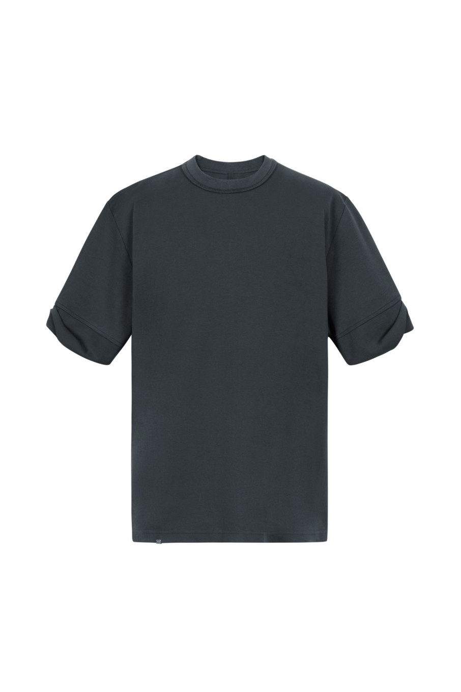 Men C2H4 T-Shirts | C2H4 Embroidered Rolled-Sleeve T-Shirt