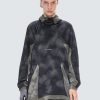 Men HAMCUS Sweatshirts | Printed Contrast Knit Panel Hoodie