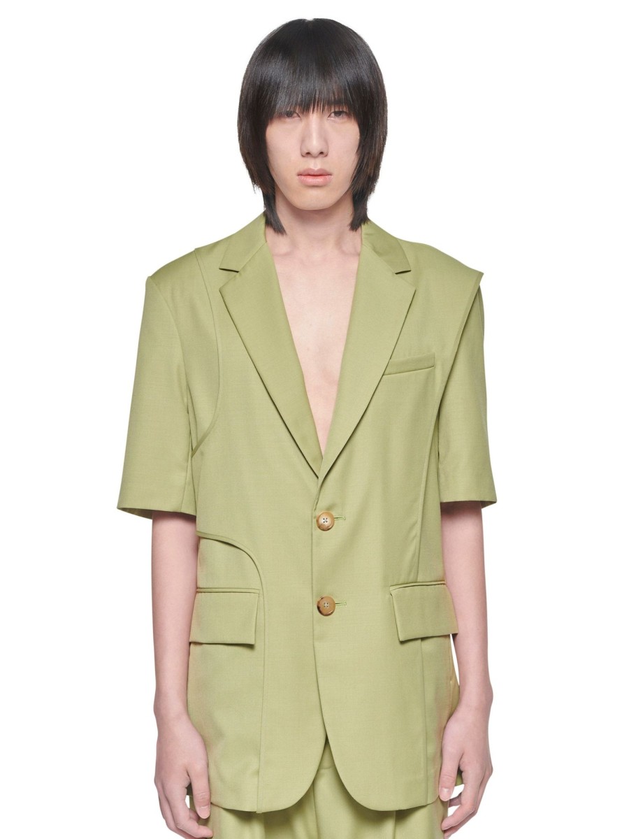 Men Feng Chen Wang Jackets | Sleeveless Blazer