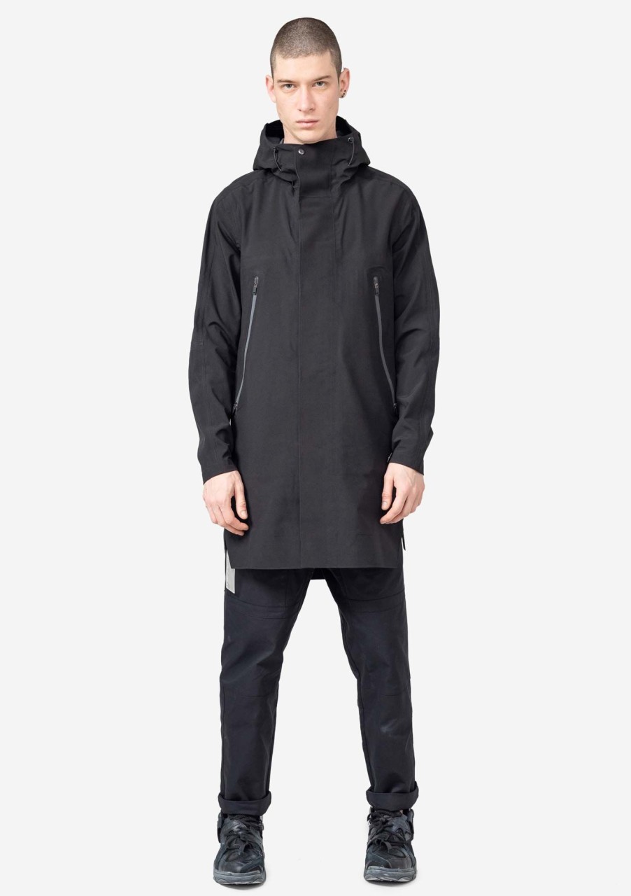 Men KRAKATAU Jackets | Hooded Raincoat Mishima