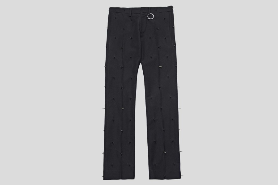 Men SANKUANZ Pants | Black Wool Pants