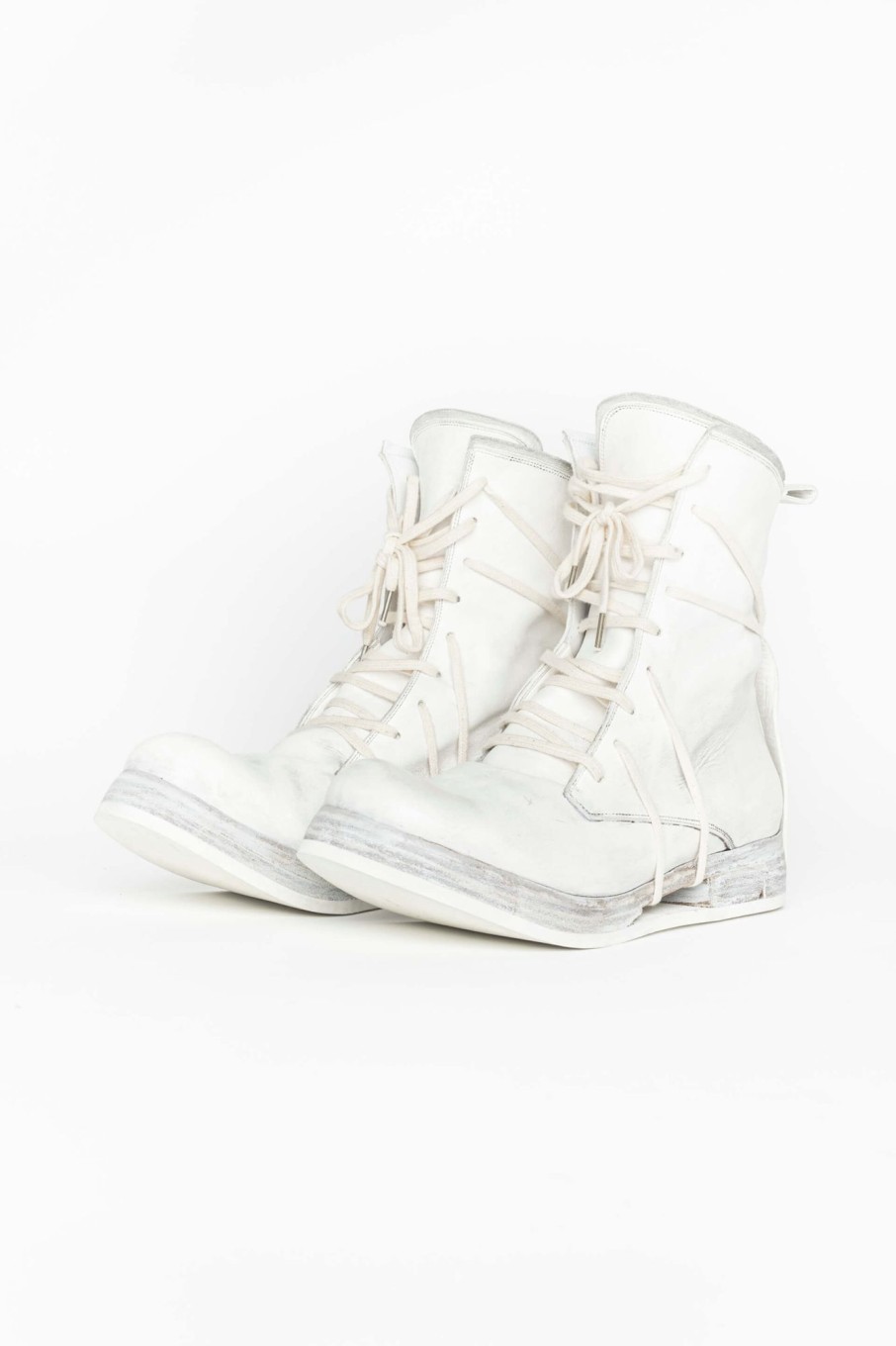 Men Boris Bidjan Saberi Boots | Boot 2 Grey Horse Leather Boot