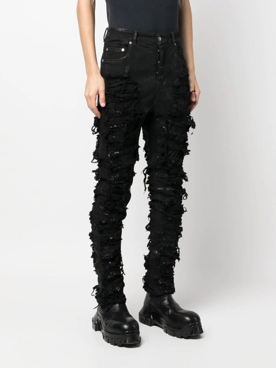 Men Rick Owens Pants | Rick Owens Drkshdw Denim Pants Detroit Cut