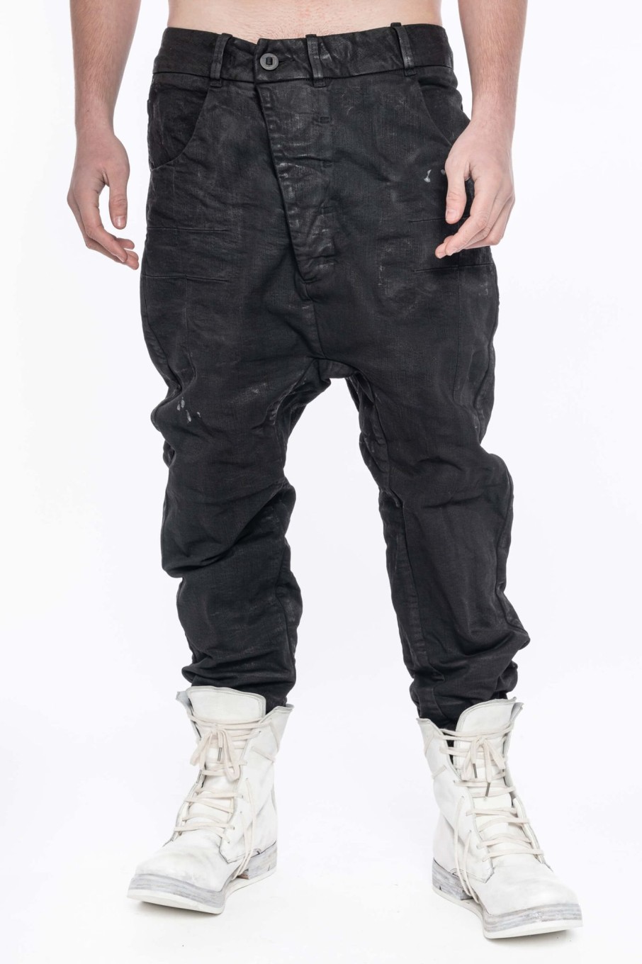 Men Boris Bidjan Saberi Pants | P15 Jeans Black