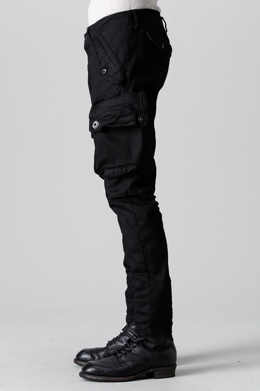 Men Julius_7 Pants | Julius Straight Gasmask Cargo Denim Pants