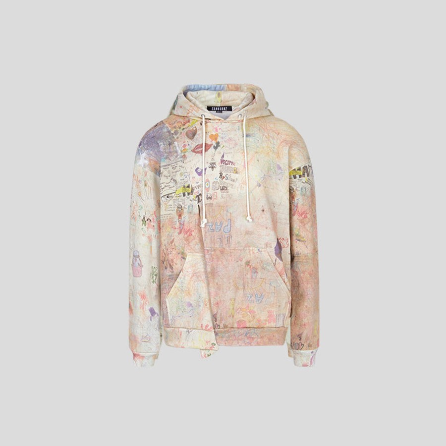 Women SANKUANZ Sweatshirts | Graffiti Hoodie