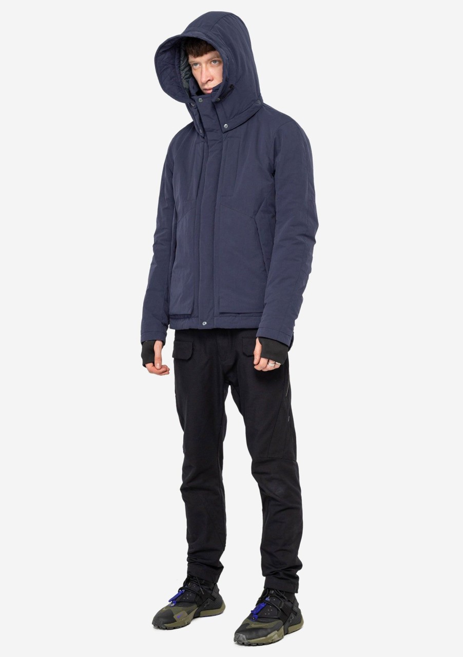 Men KRAKATAU Jackets | Removable Hood Padded Jacket Larsen