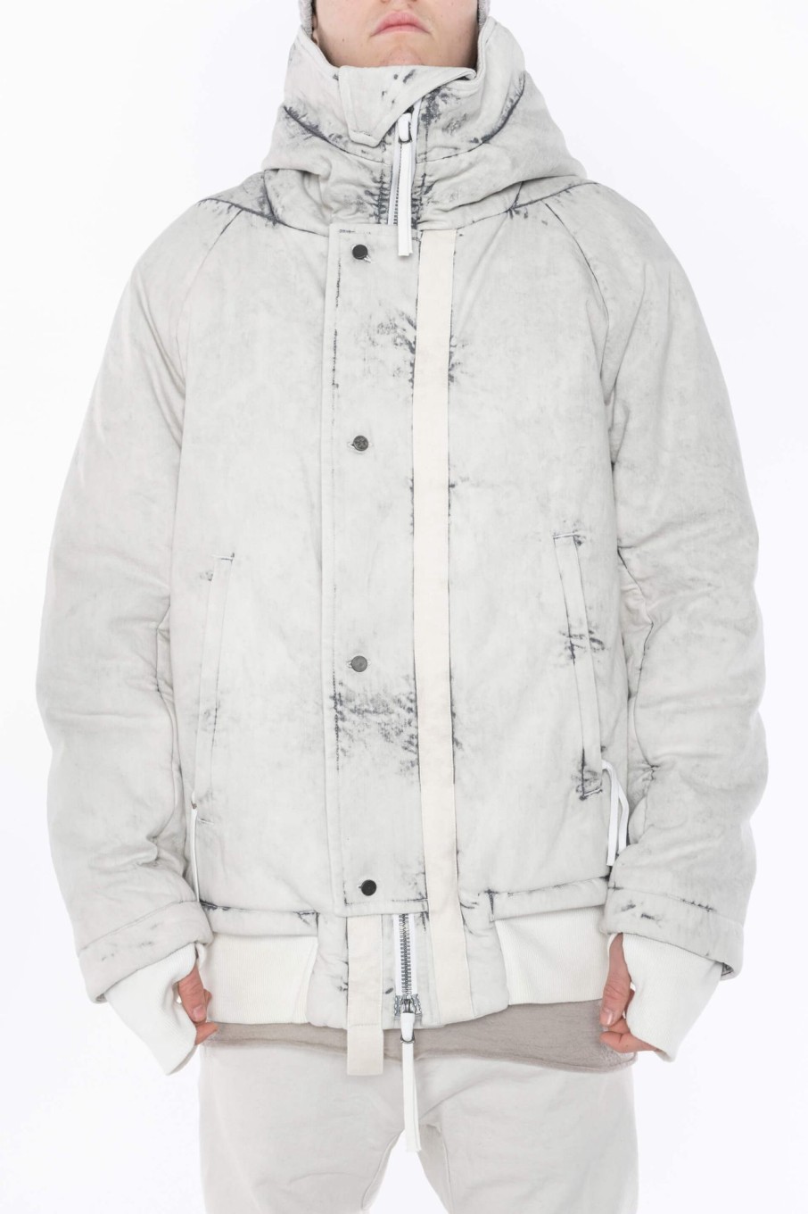 Men Boris Bidjan Saberi Jackets | Punk Grey Jacket