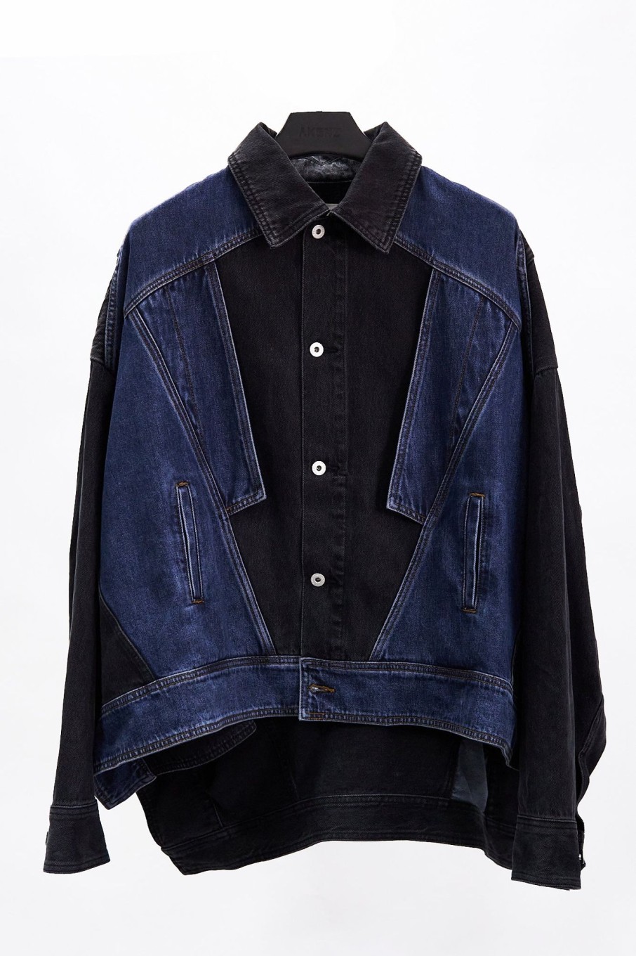 Men Feng Chen Wang Jackets | Feng Chen Wang Deconstructed Denim Jacket