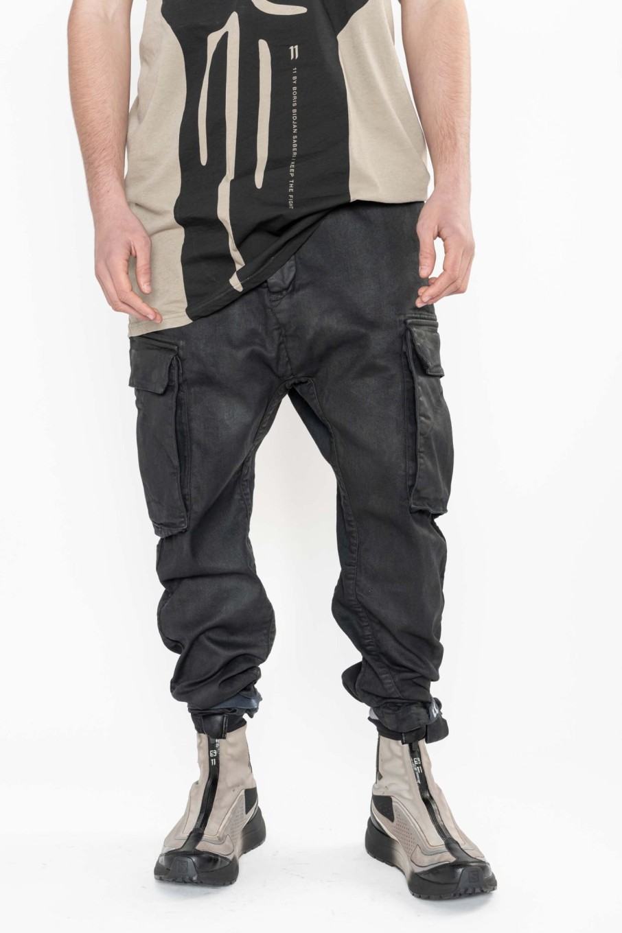 Men Boris Bidjan Saberi Pants | P21B Wax Coated Pants