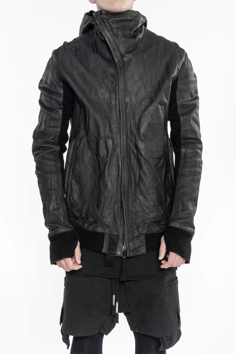 Men Boris Bidjan Saberi Jackets | Zip 22 Leather Jacket