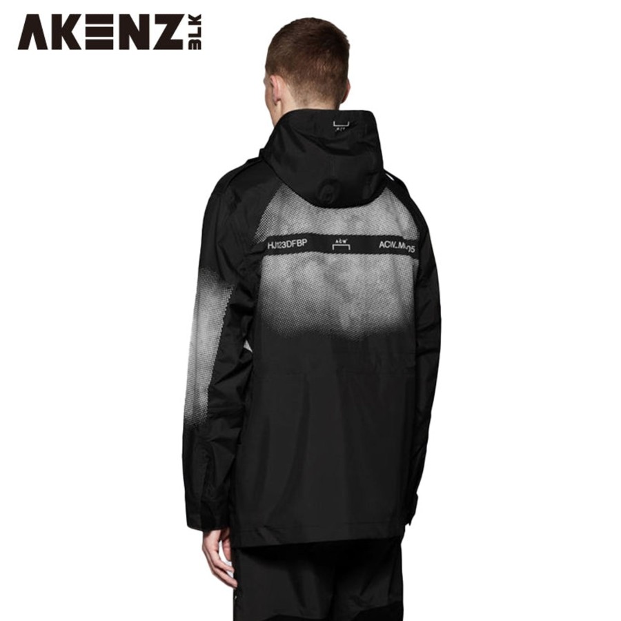 Men A-COLD-WALL Jackets | A-Cold-Wall Printed Hooded Storm Jacket