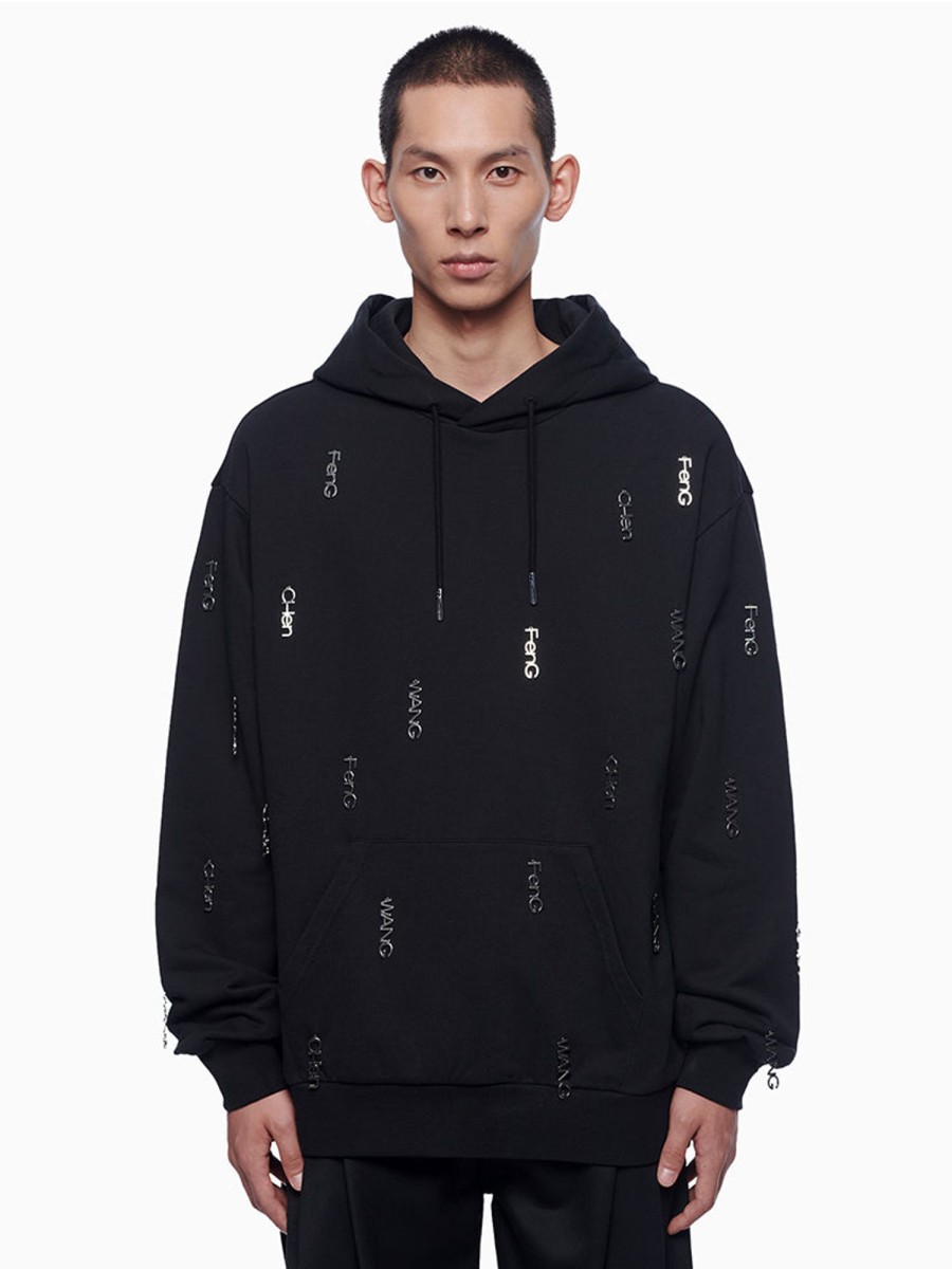 Men Feng Chen Wang Sweatshirts | Metal Logo Hoodie