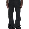 Men Rick Owens Pants | Rick Owens Drkshdw Bolan Bootcut In Blackety Black Stretch Denim