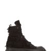 Men Rick Owens Sportssko | Abstract Denim Sneakers