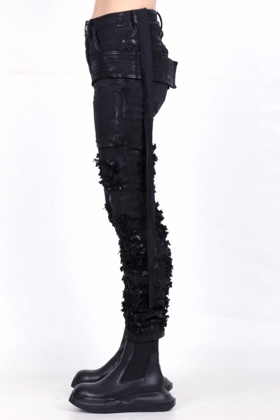 Men Rick Owens Pants | Rick Owens Drkshdw Denim Pants Creatch Pants