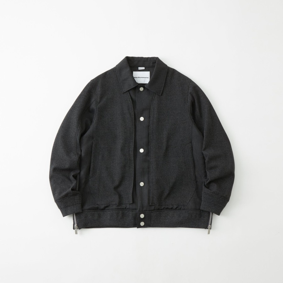 Men White Mountaineering Jackets | White Mountaineering Woven Gore-Tex Infinium Varsity Blouson