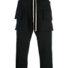 Men Rick Owens Pants | Rick Owens Drkshdw Creatch Cargo Cropped Drawstring Trousers