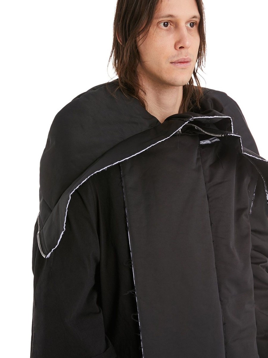 Men Rick Owens Jackets | Sisyparka Woven Padded Coat