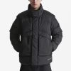 Men KRAKATAU Jackets | Technical Nylon Short Puffer Jacket Aitken