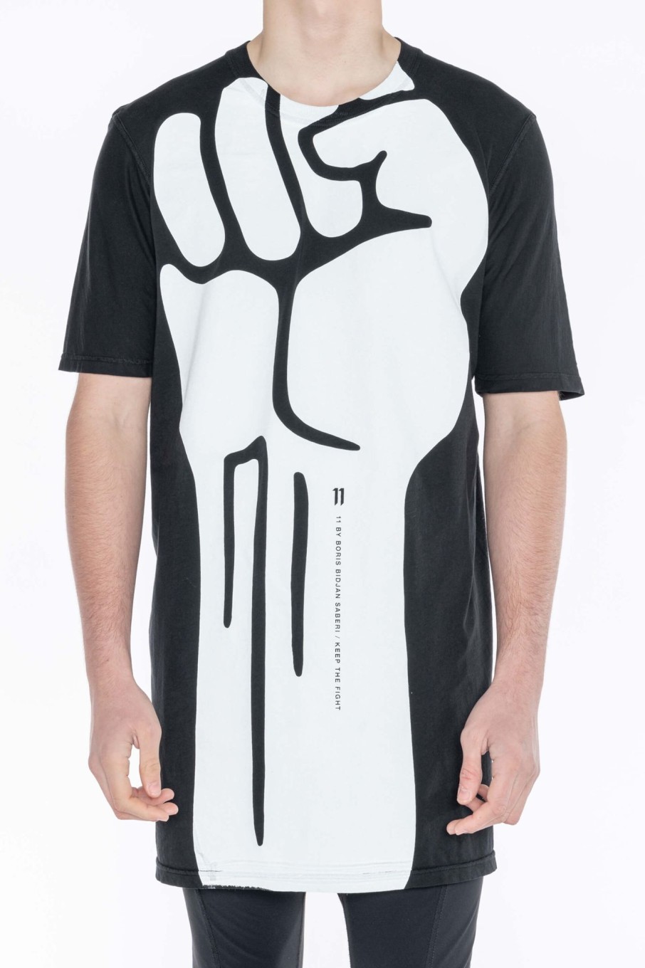 Men Boris Bidjan Saberi T-Shirts | Ts5 Fist Print T-Shirt