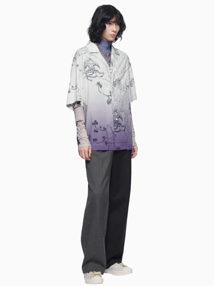 Men Feng Chen Wang Shirts | Printed Hawaiian Shirt