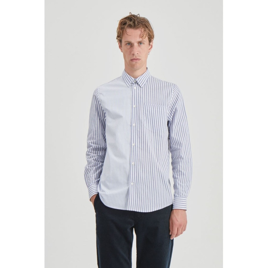 Men Wood Wood Shirts | Timothy Stripe Shirt