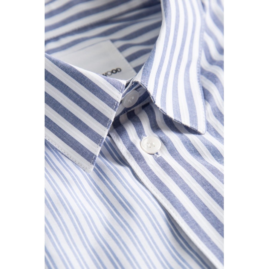 Men Wood Wood Shirts | Timothy Stripe Shirt