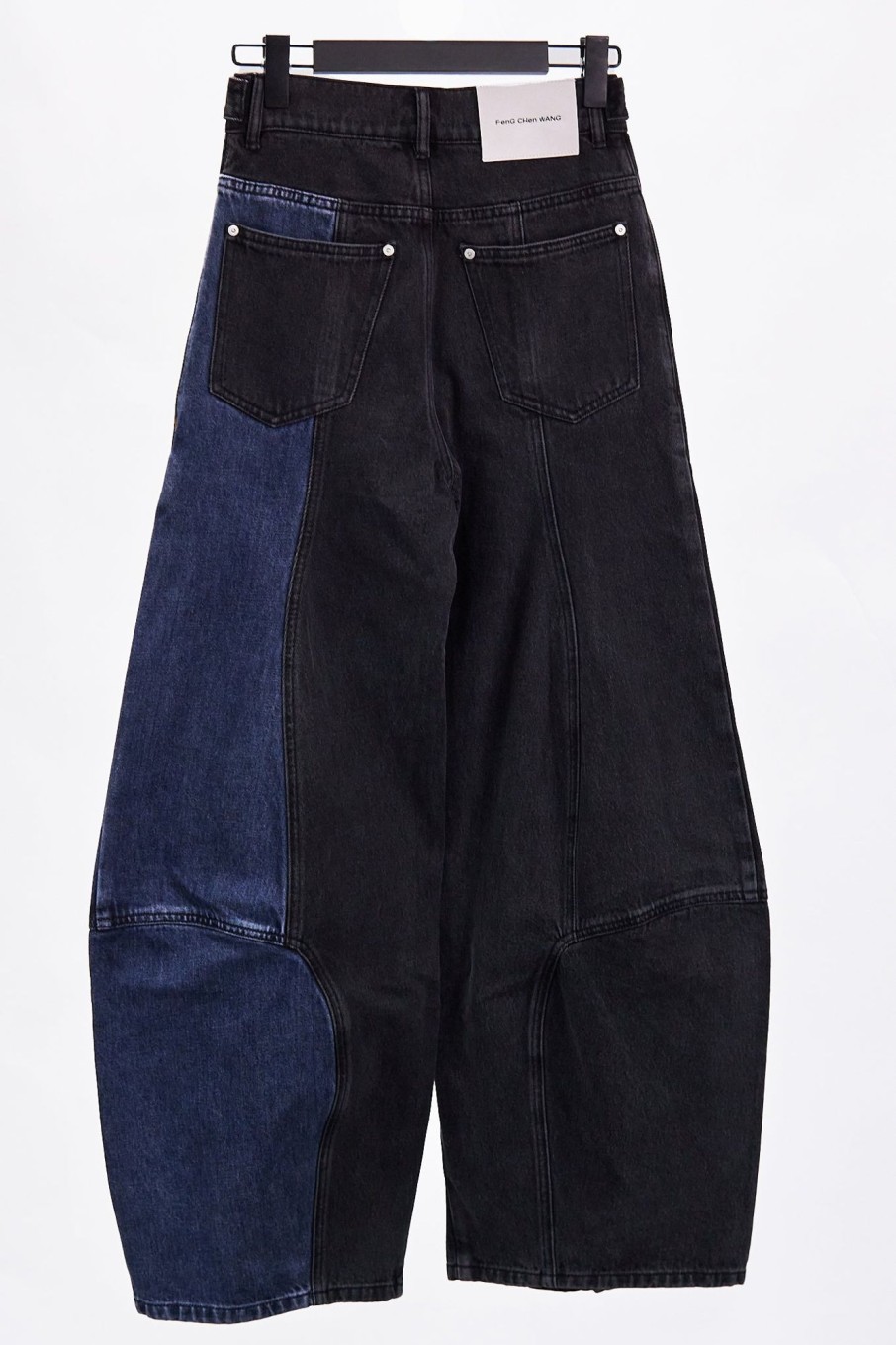 Men Feng Chen Wang Pants | Feng Chen Wang Denim Patched Trouse