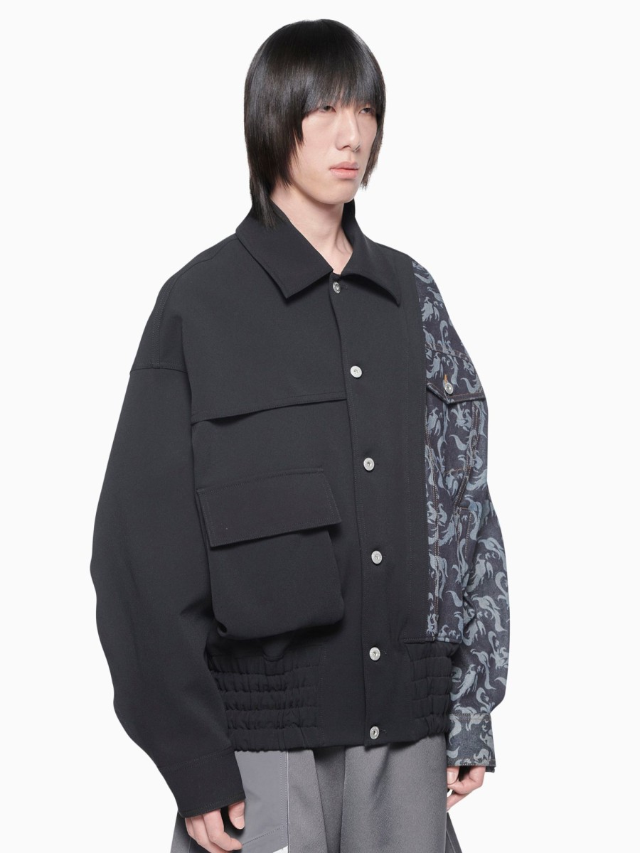 Men Feng Chen Wang Jackets | Feng Chen Wang Phoenix Patch Jacket