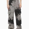 Men Feng Chen Wang Pants | Denim Tie-Dye Cargo Pants