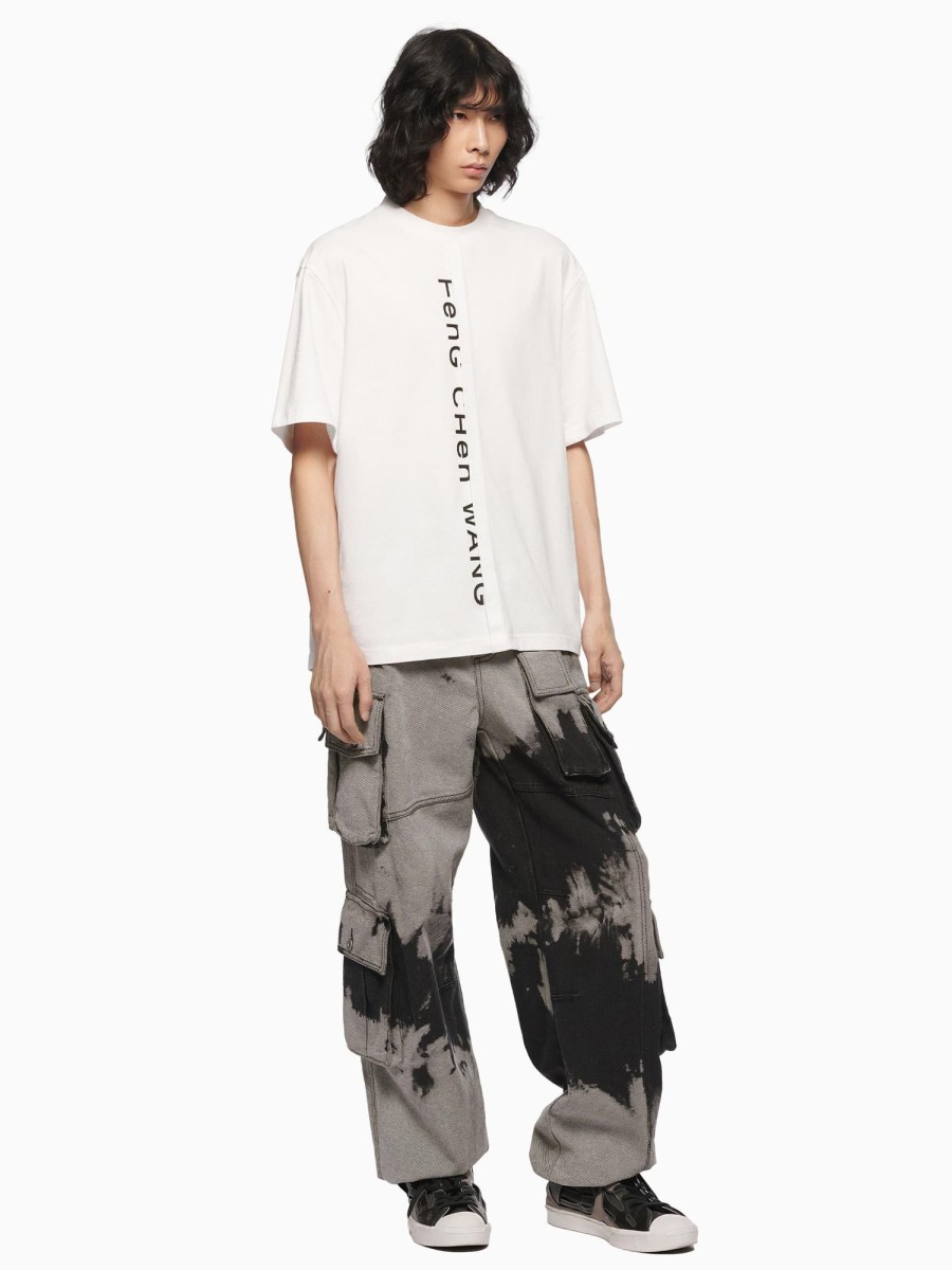 Men Feng Chen Wang Pants | Denim Tie-Dye Cargo Pants