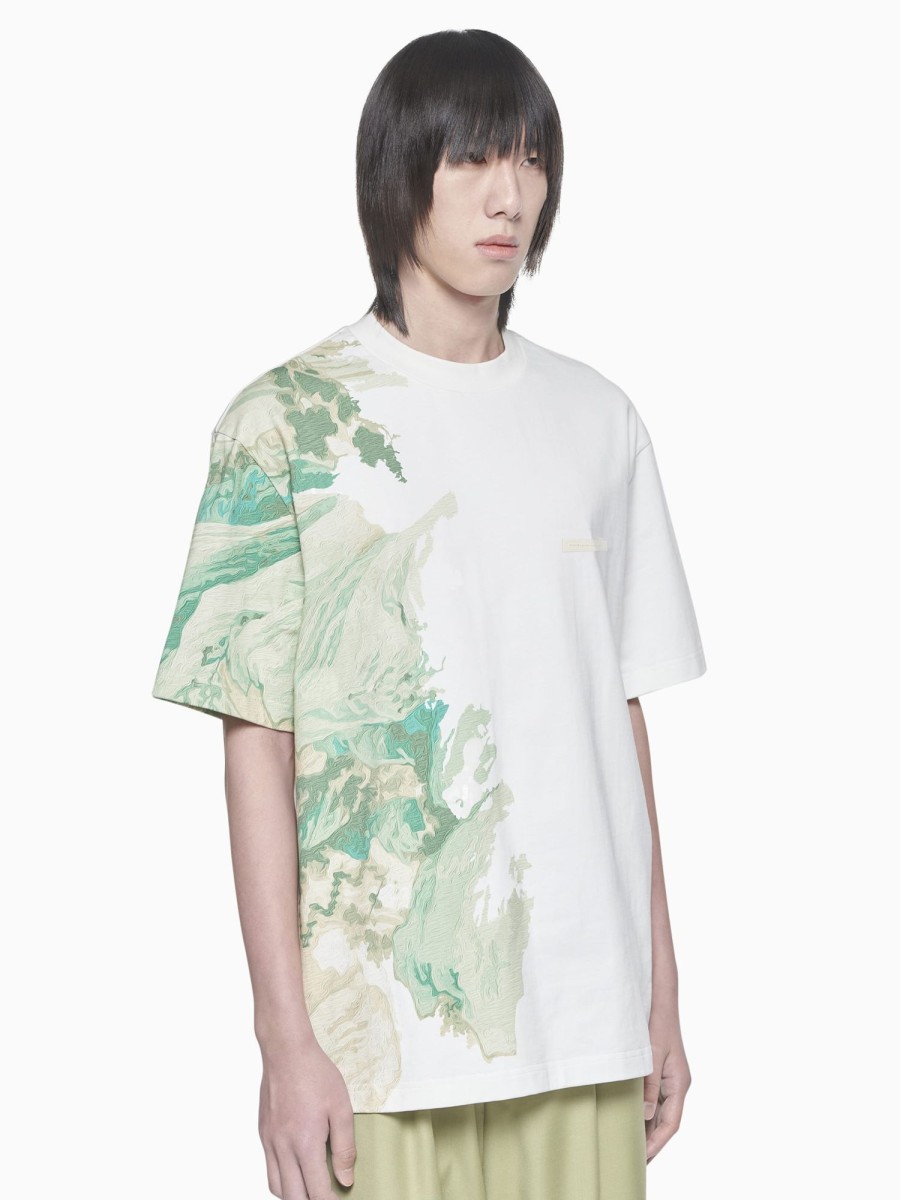 Men Feng Chen Wang T-Shirts | Feng Chen Wang Water Colour Print T-Shirt