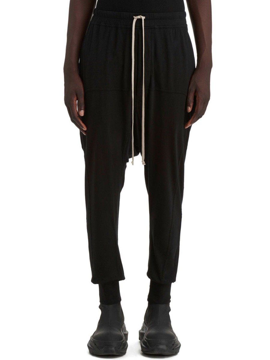 Men Rick Owens Pants | Prisoner Drawstring Knit Pants