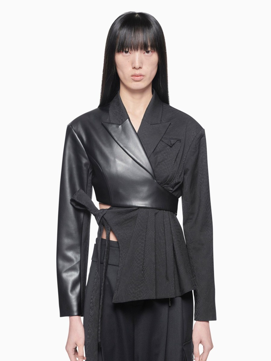 Men Feng Chen Wang Jackets | Feng Chen Wang Wrap Around Jacket