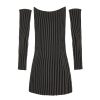 Women VELVET GLOVE Dresses & Skirts | Velvet Glove Waved Stripe Knit Dress