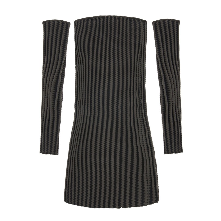 Women VELVET GLOVE Dresses & Skirts | Velvet Glove Waved Stripe Knit Dress