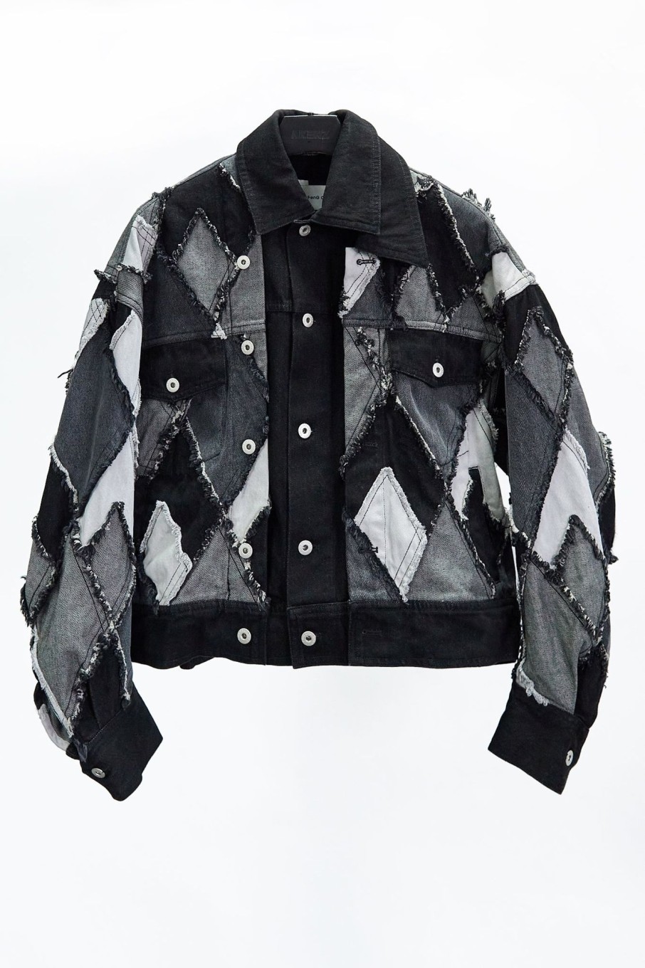 Men Feng Chen Wang Jackets | Feng Chen Wang Multi Patches Denim Jacket