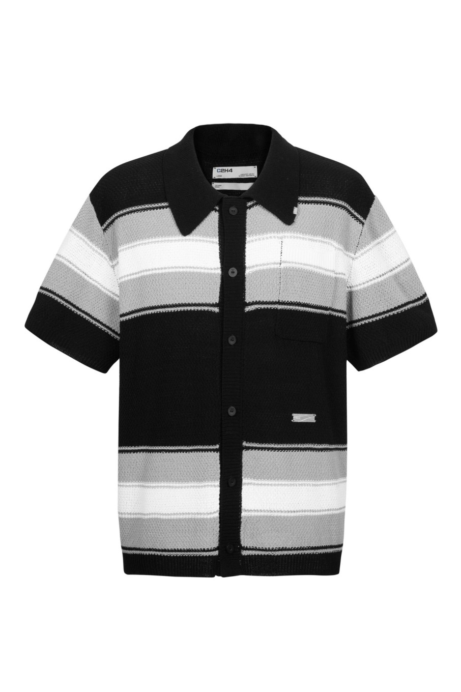 Men C2H4 Shirts | C2H4 Striped Knitted Shirt