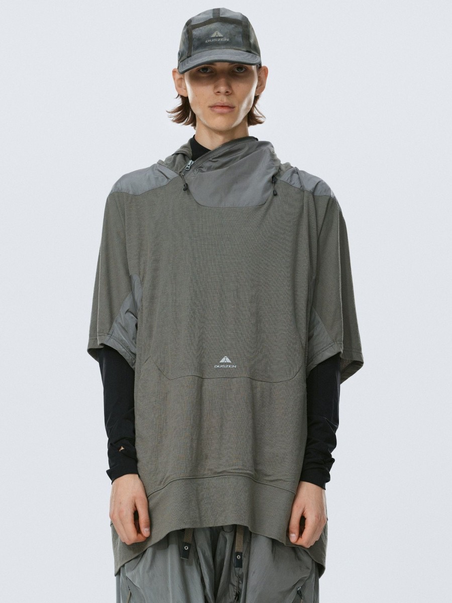 Men HAMCUS T-Shirts | Eccaf / Hooded Geo-Panel T-Shirts